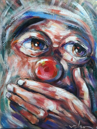 Peinture intitulée "Ok men" par Nelson Labrada, Œuvre d'art originale, Acrylique