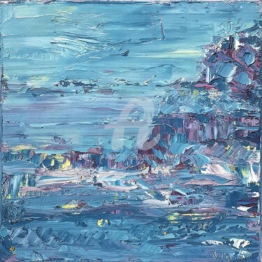 Painting titled "Poseidon" by Nelson Tuduri, Original Artwork, Oil