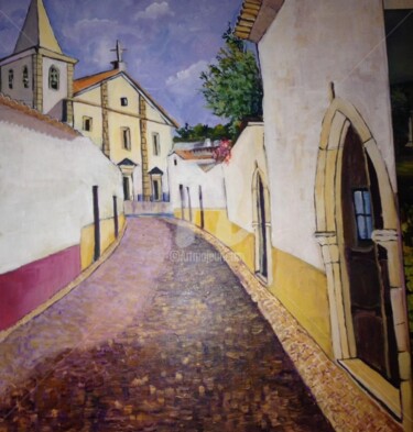 Pintura intitulada "Vila viçosa" por Nelson Santos, Obras de arte originais, Acrílico