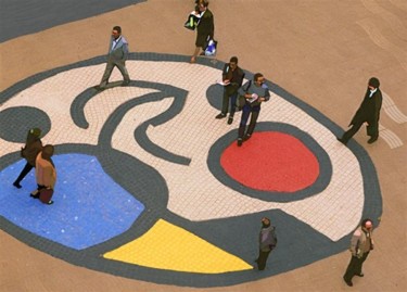Fotografía titulada "Miró en las Ramblas" por Nelson Souto, Obra de arte original