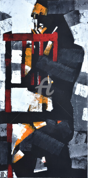 "Красный стул 2" başlıklı Tablo Igor Nelubovich tarafından, Orijinal sanat, Akrilik