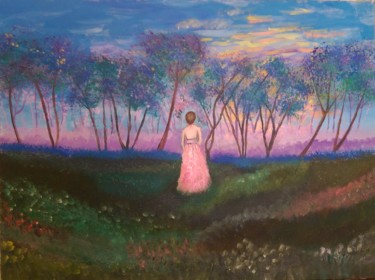 Painting titled "Caminando hacia el…" by Nely Szableski, Original Artwork