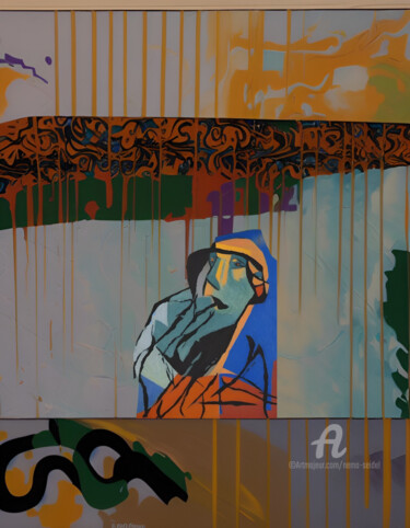 Κολάζ με τίτλο "Bluebird-Street 33" από Nema Seidel, Αυθεντικά έργα τέχνης, Ψηφιακή φωτογραφία Τοποθετήθηκε στο Αλουμίνιο