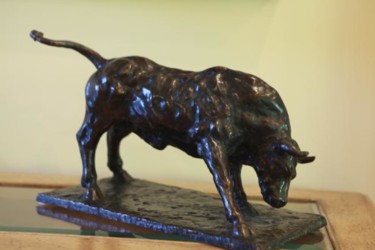 Sculpture intitulée "bull" par Kemor, Œuvre d'art originale, Métaux