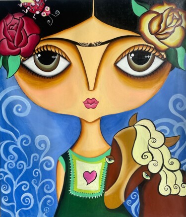 绘画 标题为“Frida” 由Nemesis Seoane, 原创艺术品, 丙烯