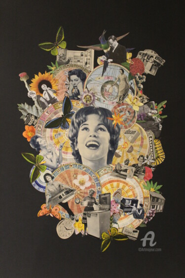 Collages intitulée "The magical life of…" par Dysfunctional Brain Works, Œuvre d'art originale, Papier