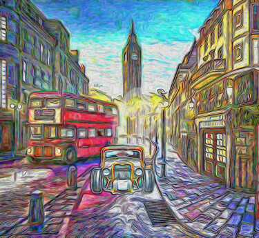 Digital Arts titled "Old London" by Nenad Vasic Kiklop99, Original Artwork, Digital Painting