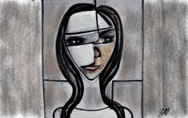 Картина под названием "Mathilde" - Neo Kinetic Artis, Подлинное произведение искусства, Масло