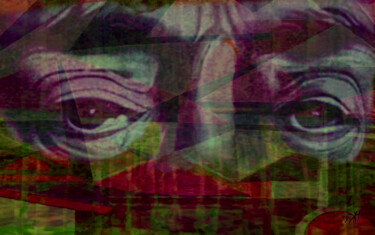 Картина под названием "Regard de sage" - Neo Kinetic Artis, Подлинное произведение искусства, Масло