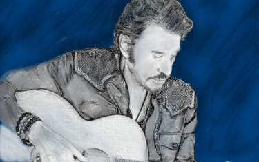 Drawing titled "Johnny" by Neo Kinetic Artis, Original Artwork, 2D Digital Work