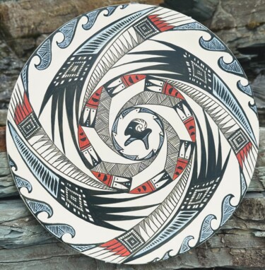 Design titled "On the Trypil motif…" by Neonila Korotash, Original Artwork, Table art