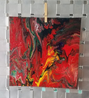 Painting titled ""Désir"" by Nephidell, Original Artwork, Acrylic