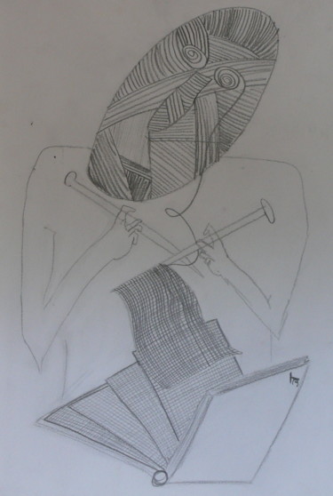 Zeichnungen mit dem Titel "Casse tête" von Nephidell, Original-Kunstwerk