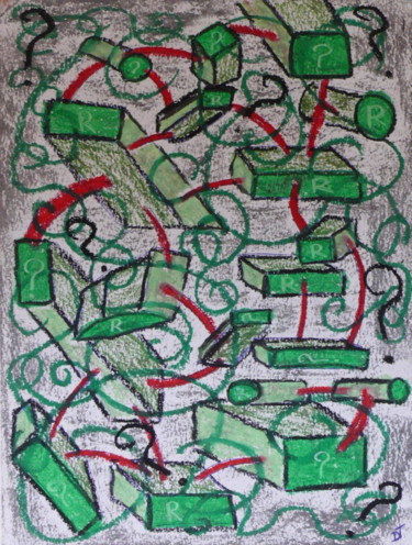 图画 标题为“Cerveau désarconné” 由Nephidell, 原创艺术品