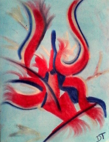 Drawing titled "danse de flammes" by Nephidell, Original Artwork, Other