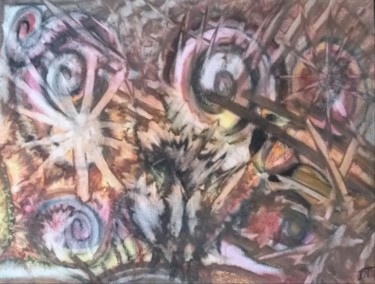 Dessin intitulée "tigrement surpris" par Nephidell, Œuvre d'art originale, Autre