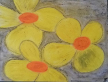 Рисунок под названием "sixties flowers" - Nephidell, Подлинное произведение искусства, Другой