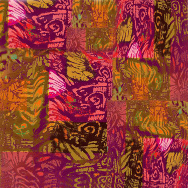 Art textile intitulée "Quibor N° 3." par Nilson Eric Gonzalez Castro, Œuvre d'art originale, Tapisserie