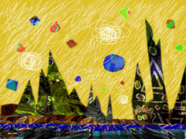 Digital Arts titled ""Planet SX355-3b CS…" by Nilson Eric Gonzalez Castro, Original Artwork, 2D Digital Work