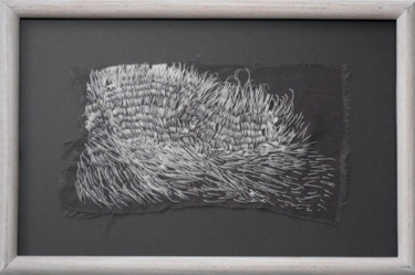 Art textile intitulée "Edging 03032019" par Neringa Dastoor, Œuvre d'art originale, Broderie Monté sur Carton