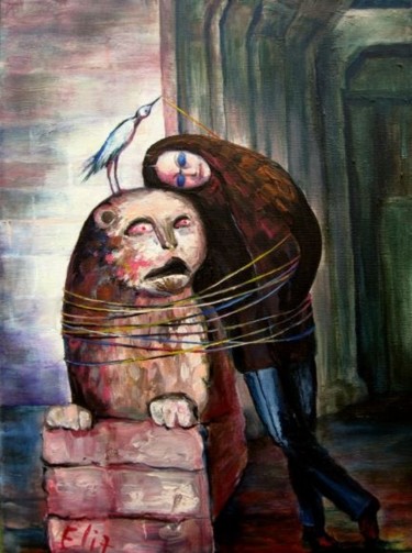 Peinture intitulée "FROM FLESH TO STONE" par Nesis Elisheva (Eli7), Œuvre d'art originale, Acrylique