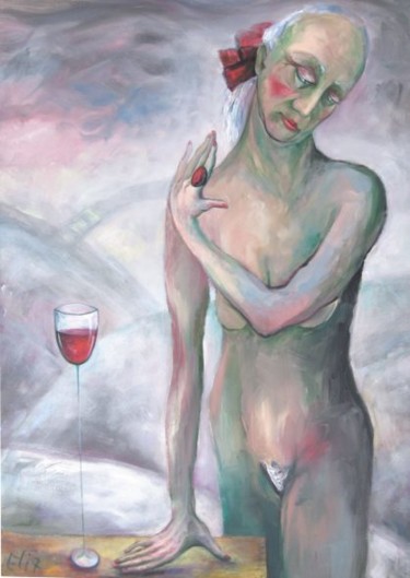 Painting titled "I AM READY" by Nesis Elisheva (Eli7), Original Artwork, Acrylic