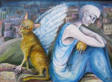 Painting titled "CHANGE" by Nesis Elisheva (Eli7), Original Artwork, Oil