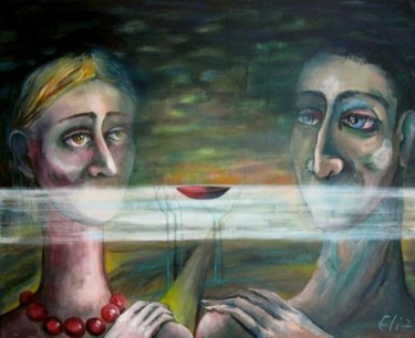 Painting titled "SECRET" by Nesis Elisheva (Eli7), Original Artwork, Acrylic