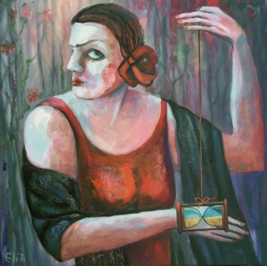 Painting titled "MIDDLE AGE" by Nesis Elisheva (Eli7), Original Artwork, Oil