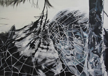 Картина под названием "“ Escape” Canvas" - Nesrin Yılmaz, Подлинное произведение искусства, Акрил