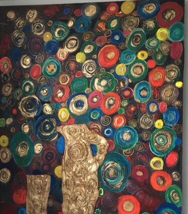 Pintura intitulada "Couleurs" por Sarah Sandra Gomez, Obras de arte originais, Acrílico