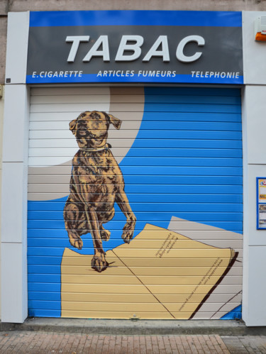 绘画 标题为“DEVANTURE TABAC à G…” 由Nessé, 原创艺术品, 丙烯