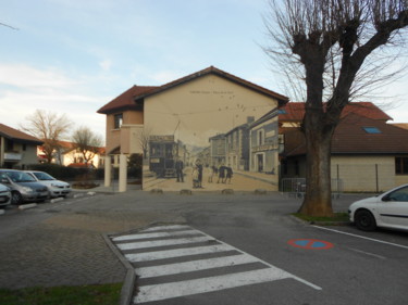 Pittura intitolato "FACADE MAIRIE DE VA…" da Nessé, Opera d'arte originale