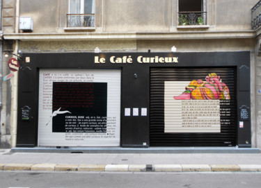 "DEVANTURE CAFE CURI…" başlıklı Tablo Nessé tarafından, Orijinal sanat, Akrilik