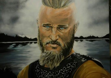 Картина под названием "Toile Ragnar" - Gilles Renaud, Подлинное произведение искусства, Акрил