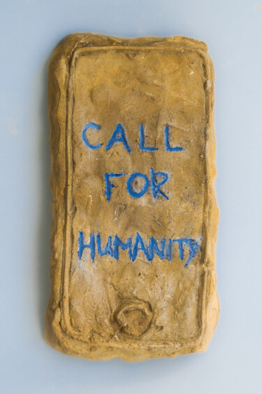 Sculpture intitulée "Call for humanity" par Sasha Nesterkina, Œuvre d'art originale, Béton