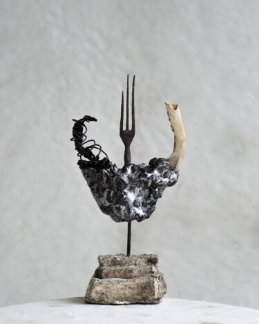 Sculpture intitulée "Untitled, Les temps…" par Sasha Nesterkina, Œuvre d'art originale, Coulage