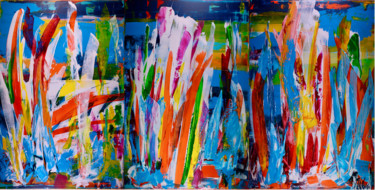 Iridescent Abstract Abstract minimalist color field with ir Painting titled "Iridescent Abstract…" by Nestor Toro, Original Art, Acrylic
