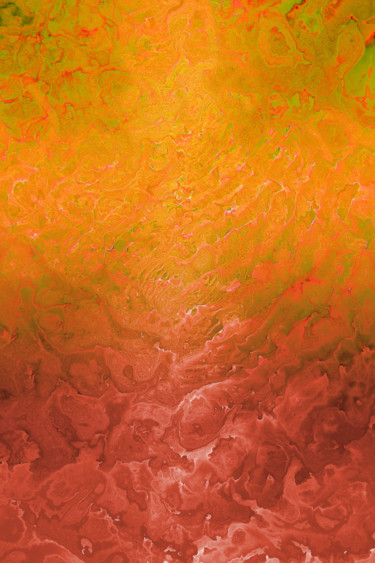 Arts numériques intitulée "orange" par Neuronedesign, Œuvre d'art originale, Peinture numérique