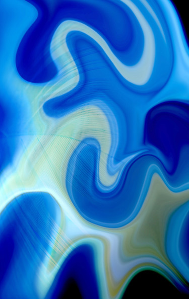 Arts numériques intitulée "fluide" par Neuronedesign, Œuvre d'art originale, Peinture numérique