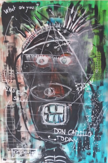 Painting titled "Don Camillo.jpg" by Nevio Massaro, Original Artwork, Acrylic