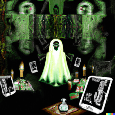 Digital Arts titled "Spirits II" by Nevio Massaro, Original Artwork, AI generated image