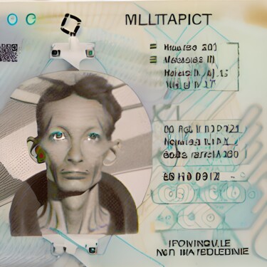 Arts numériques intitulée "ID alien 10" par Nevio Massaro, Œuvre d'art originale, Image générée par l'IA
