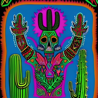 Digital Arts titled "Cactus 1" by Nevio Massaro, Original Artwork, AI generated image