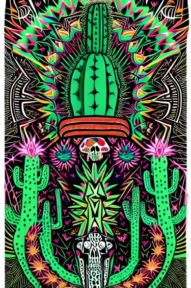 Digital Arts titled "Cactus 3" by Nevio Massaro, Original Artwork, AI generated image