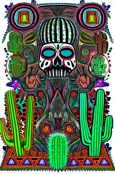 Digital Arts titled "Cactus 7" by Nevio Massaro, Original Artwork, AI generated image