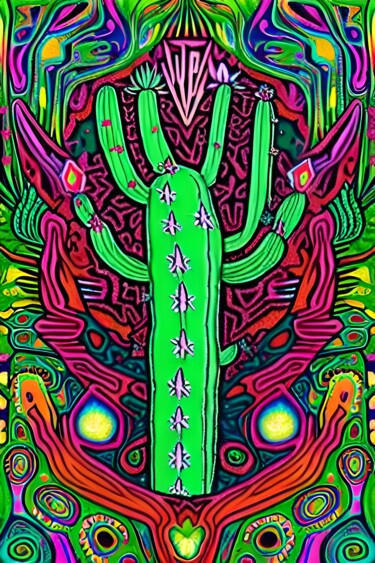 Digital Arts titled "Cactus 10" by Nevio Massaro, Original Artwork, AI generated image