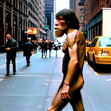 Digital Arts titled "Neanderthal 4" by Nevio Massaro, Original Artwork, AI generated image