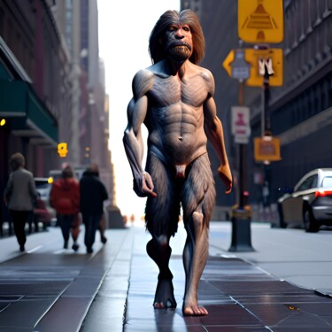 Digital Arts titled "Neanderthal 10" by Nevio Massaro, Original Artwork, AI generated image