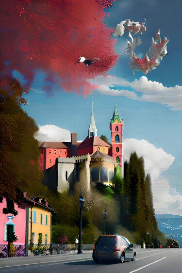Digitale Kunst mit dem Titel "Surréaliste 29" von Nevio Massaro, Original-Kunstwerk, KI-generiertes Bild